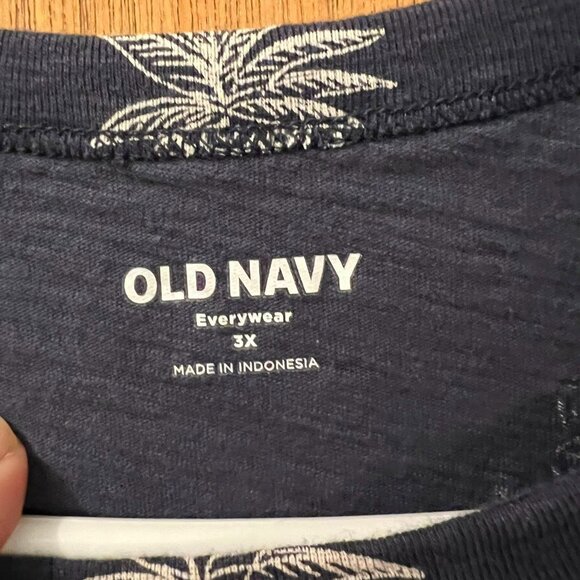 Size 3X - Old Navy - Dark Blue Short Sleeve Pineapple T-Shirt - Picture 6 of 6
